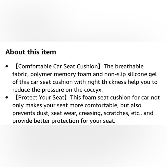 kingphenix Seat Cushion with 1.2inch Comfort Memory Foam (Black) - Picture 9 of 10